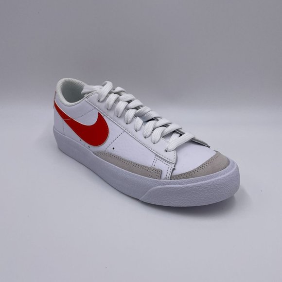 Nike Blazer Low '77 White / Orange Womens Shoes - Picture 7 of 9